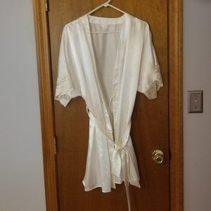 Flora Satin Bridal Robe S/M